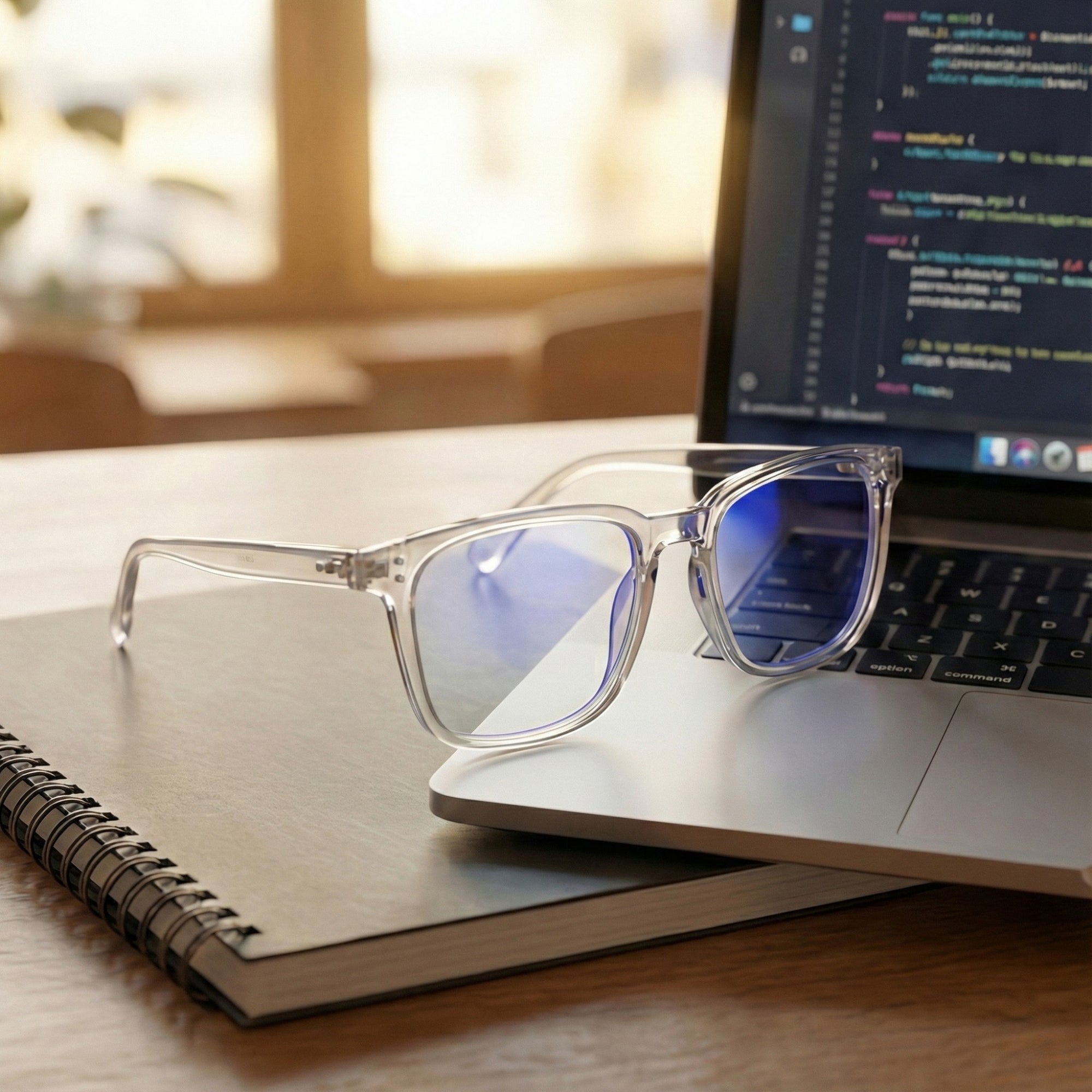 Göz Yorgunluğunu Azaltan Ekran Gözlüğü - Şeffaf Tarz Çerçeve