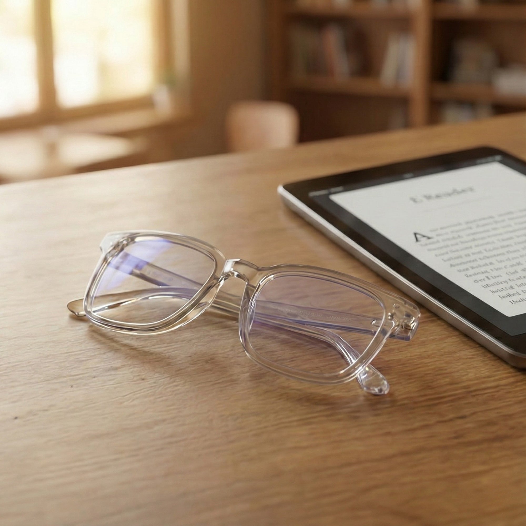 Göz Yorgunluğunu Azaltan Ekran Gözlüğü - Şeffaf Tarz Çerçeve