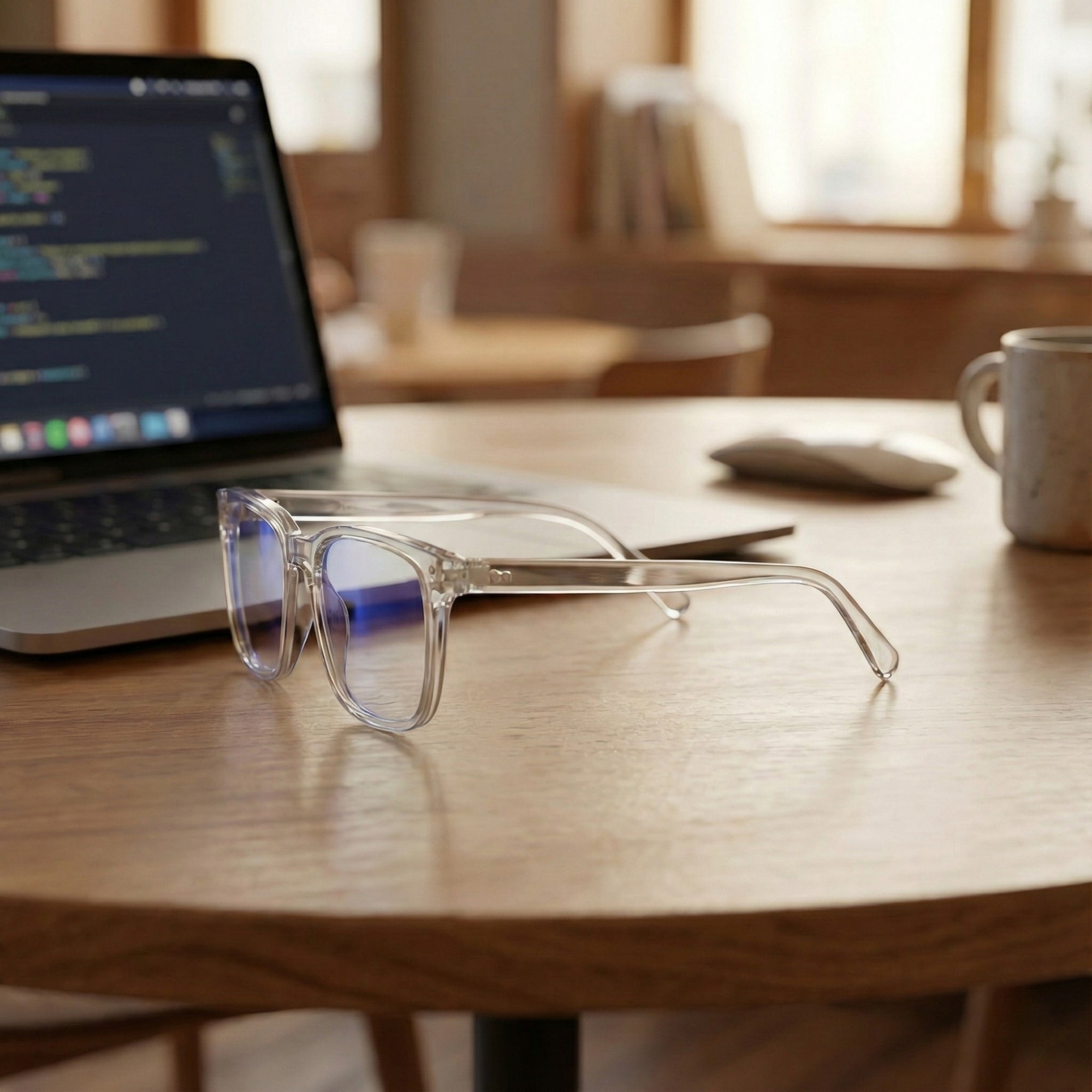 Göz Yorgunluğunu Azaltan Ekran Gözlüğü - Şeffaf Tarz Çerçeve