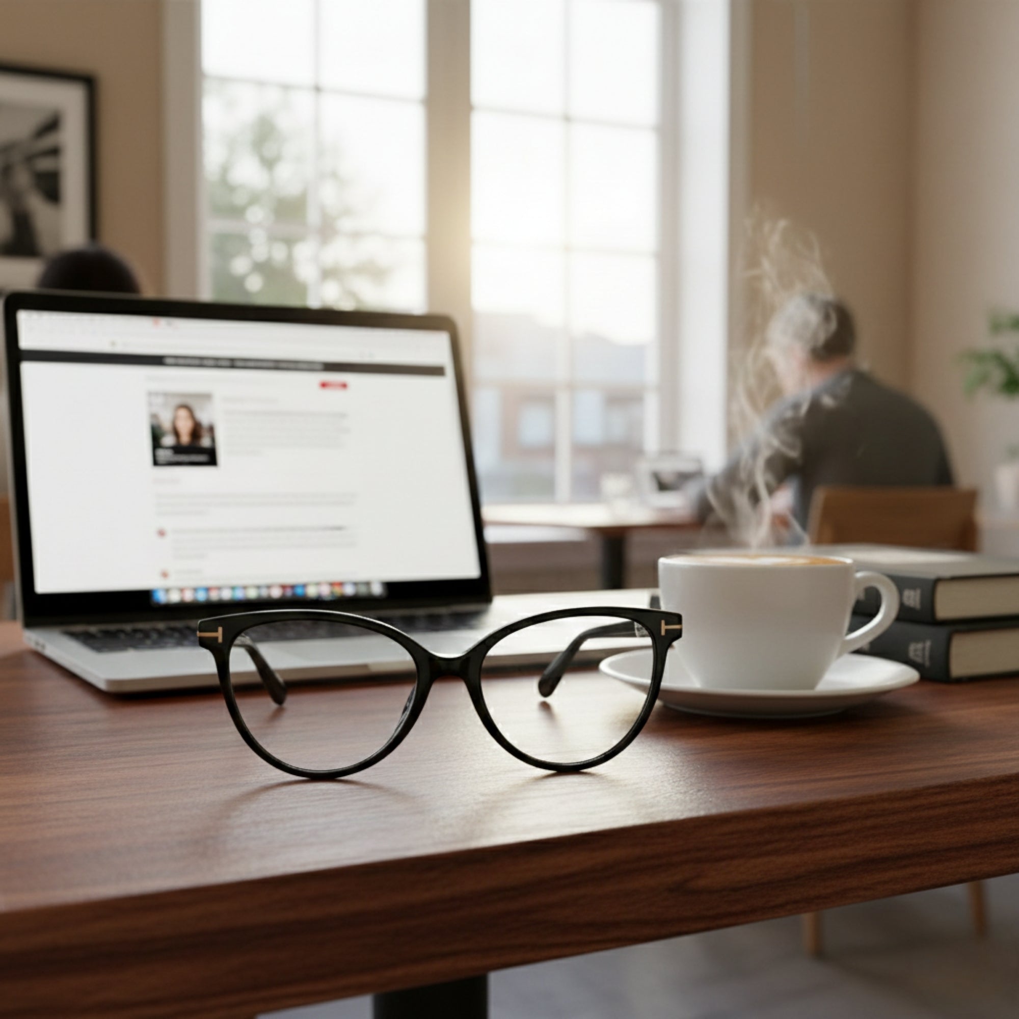 Göz Yorgunluğunu Azaltan Ekran Gözlüğü - Kedi Gözü Tasarımı Siyah