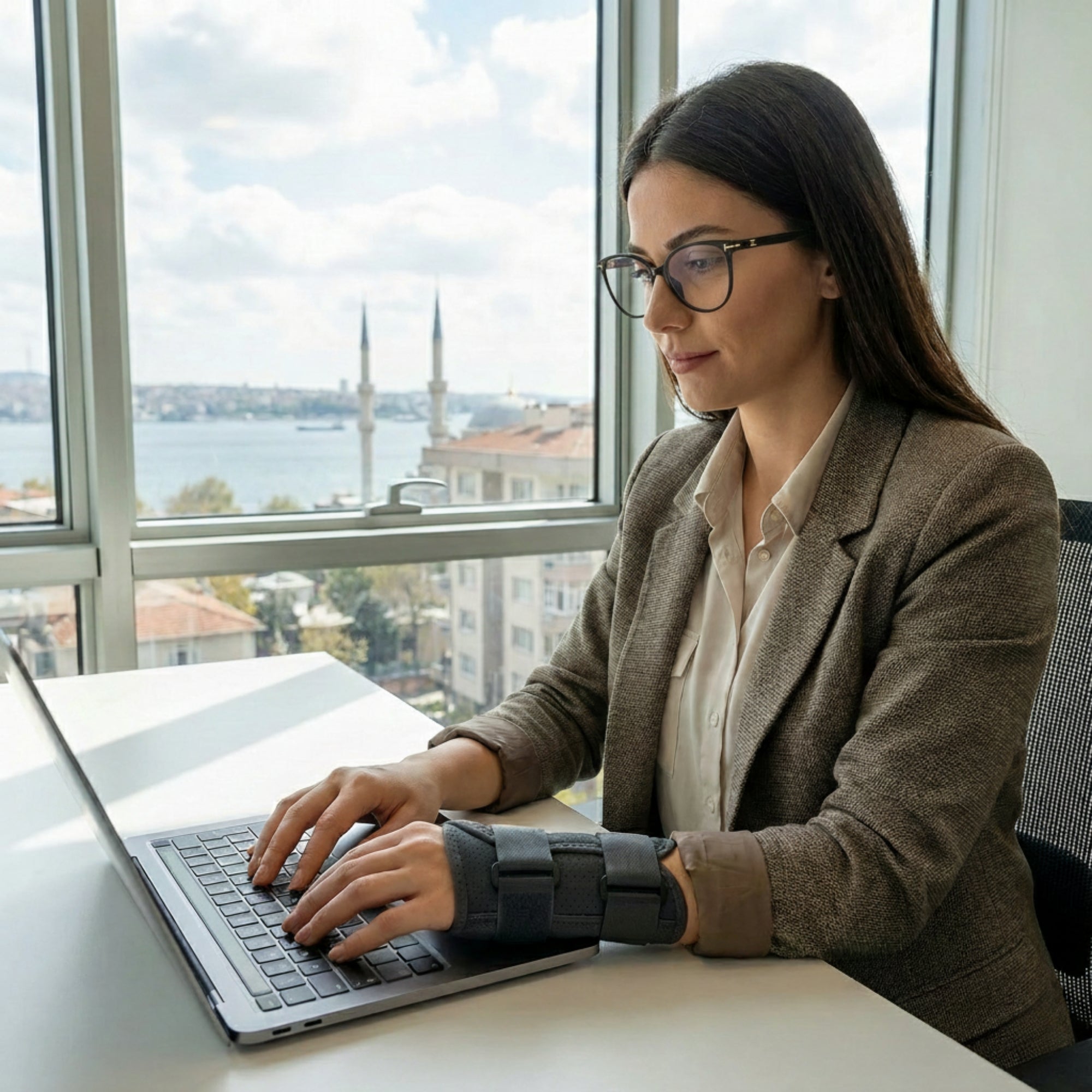 Göz Yorgunluğunu Azaltan Ekran Gözlüğü - Kedi Gözü Tasarımı Siyah