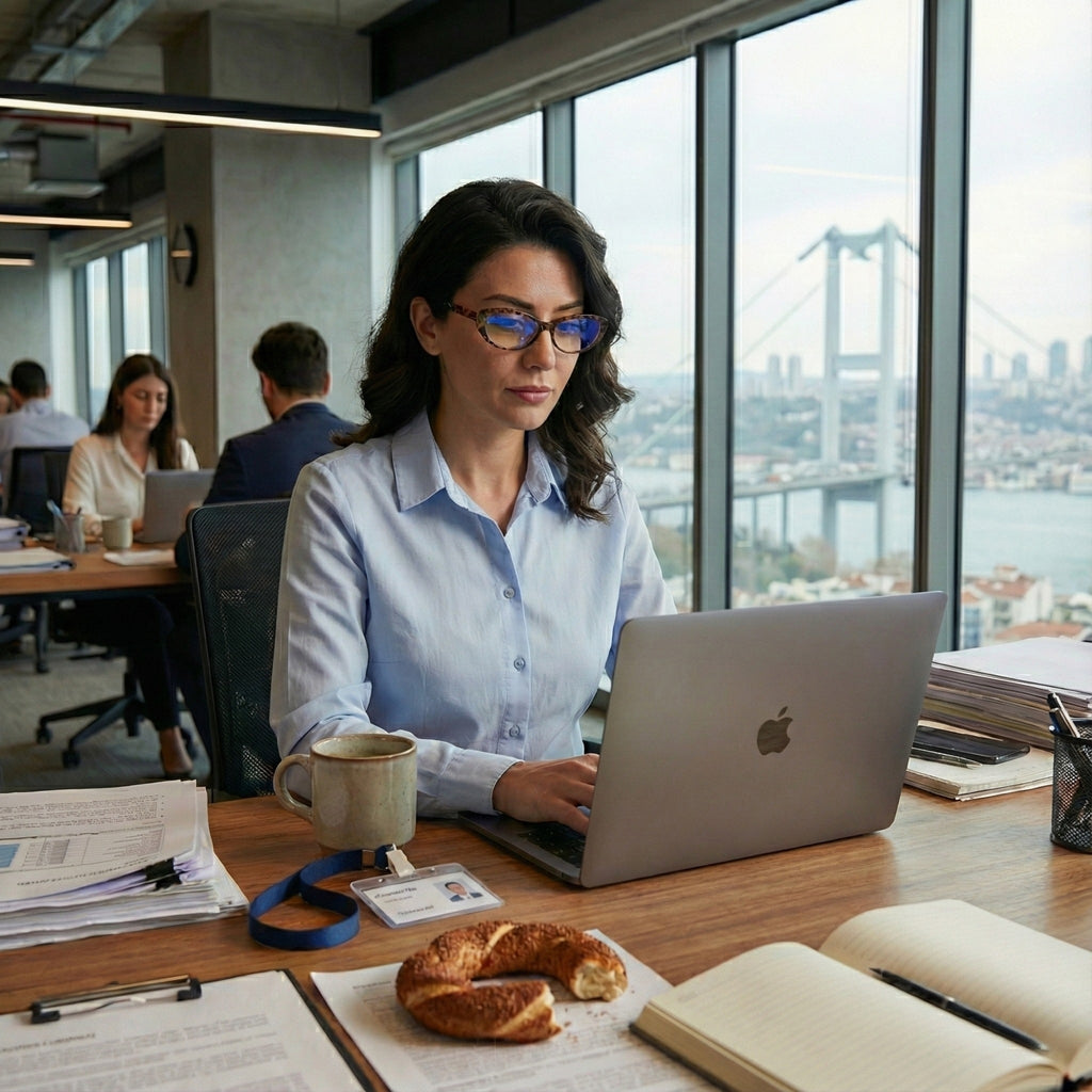 Göz Yorgunluğunu Azaltan Ekran Gözlüğü - Leopar Desenli