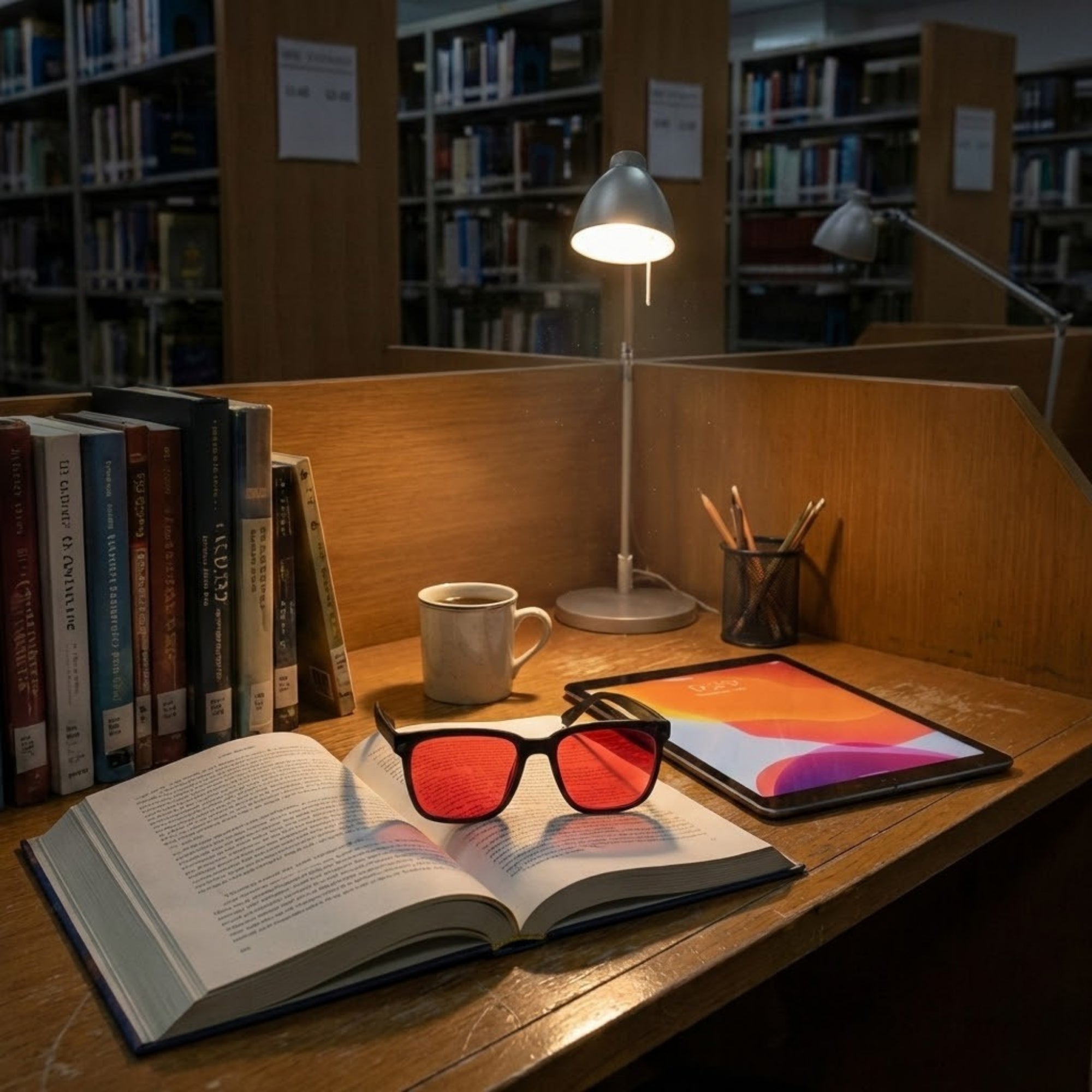 Gece Ekran Gözlüğü - Kırmızı&Siyah