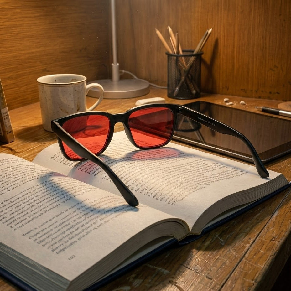 Gece Ekran Gözlüğü - Kırmızı&Siyah