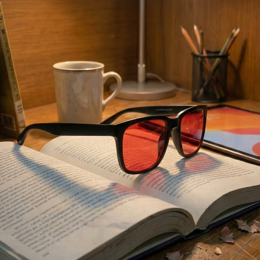 Gece Ekran Gözlüğü - Kırmızı&Siyah