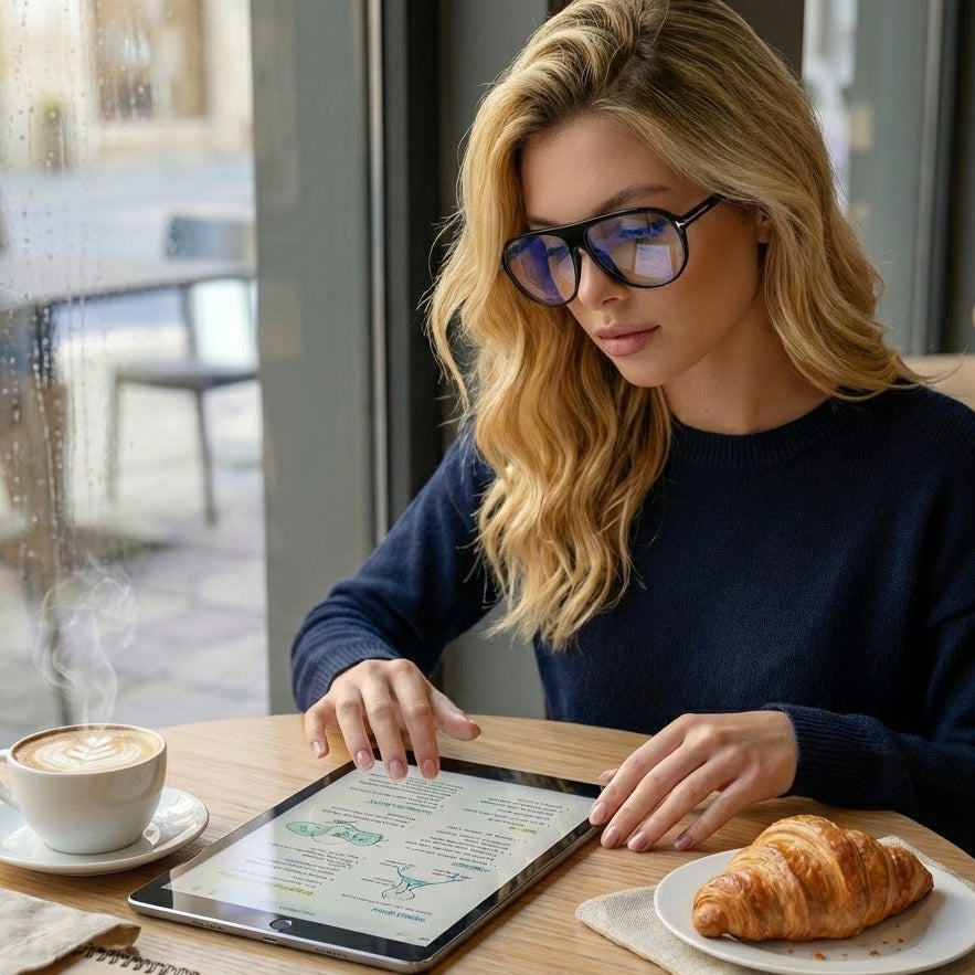 Göz Yorgunluğunu Azaltan Ekran Gözlüğü - Damla 2 Siyah