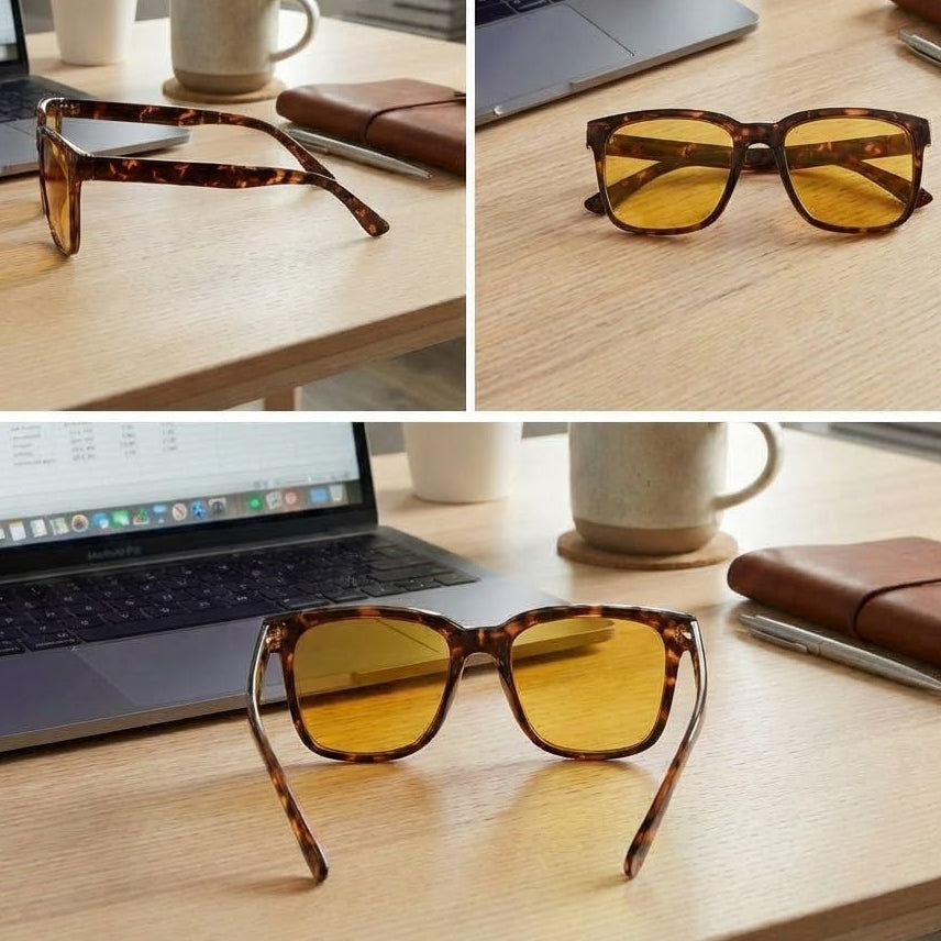 Gündüz Ekran Gözlüğü - Sarı&Leo