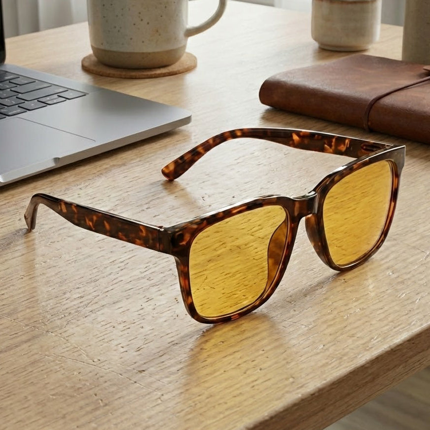 Gündüz Ekran Gözlüğü - Sarı&Leo