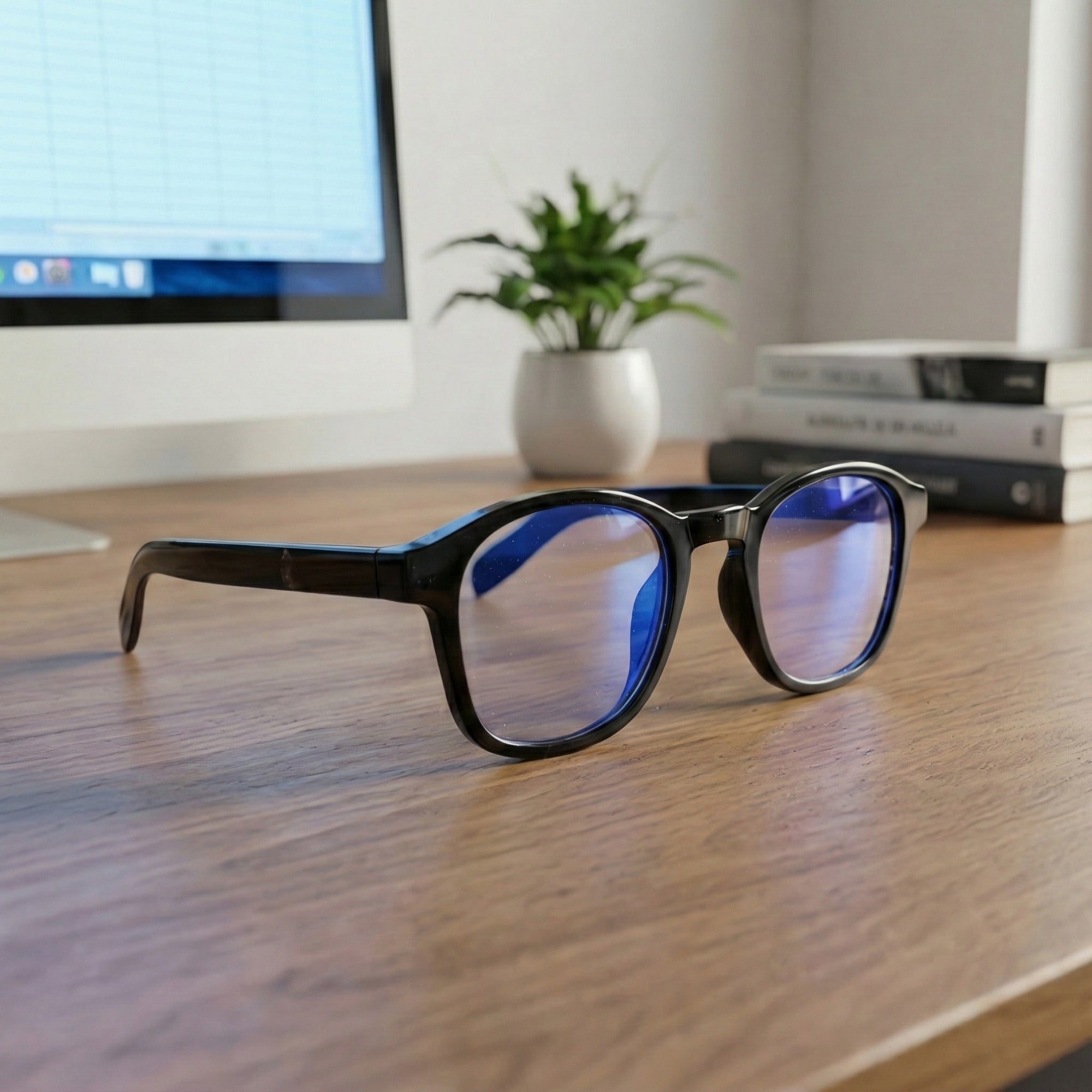 Göz Yorgunluğu Azaltan Ekran Gözlüğü - Siyah Kemik